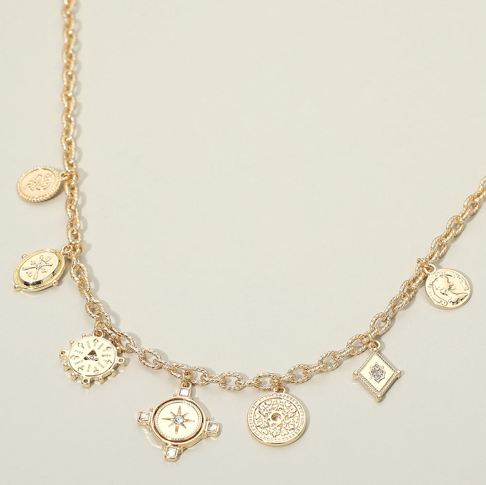 Path To Wealth Charm Necklace