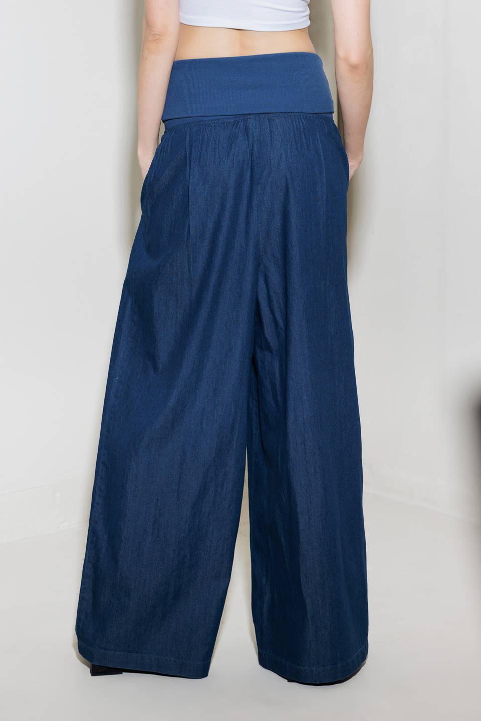WALK EASY IN COMBO DENIM PANTS JUMPSUIT