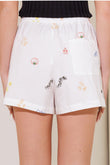 AFTER HOURS WHITE WOVEN SHORTS