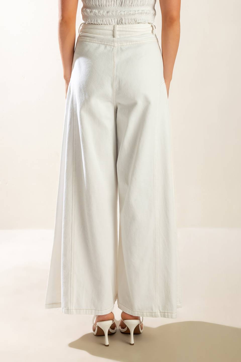 EVERY SUNDAY WHITE WOVEN PANTS