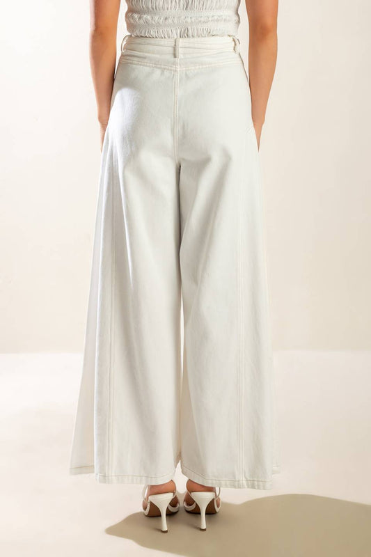 EVERY SUNDAY WHITE WOVEN PANTS