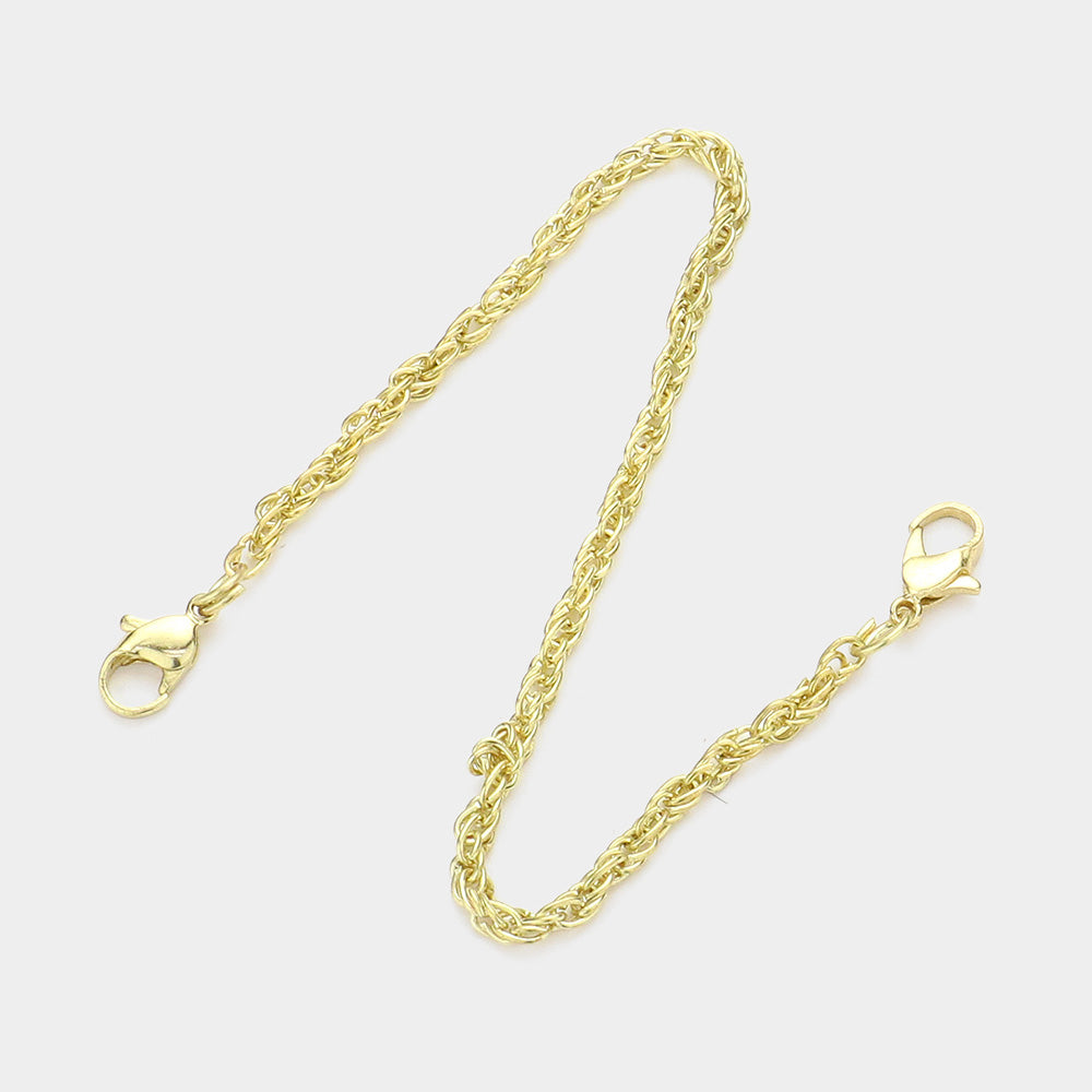 Gold Patterned Seed Beaded Mini Pouch Wristlet Chain Bag