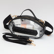 Black Football Clear Crossbody Bag