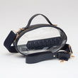 Navy Blue Football Clear Crossbody Bag