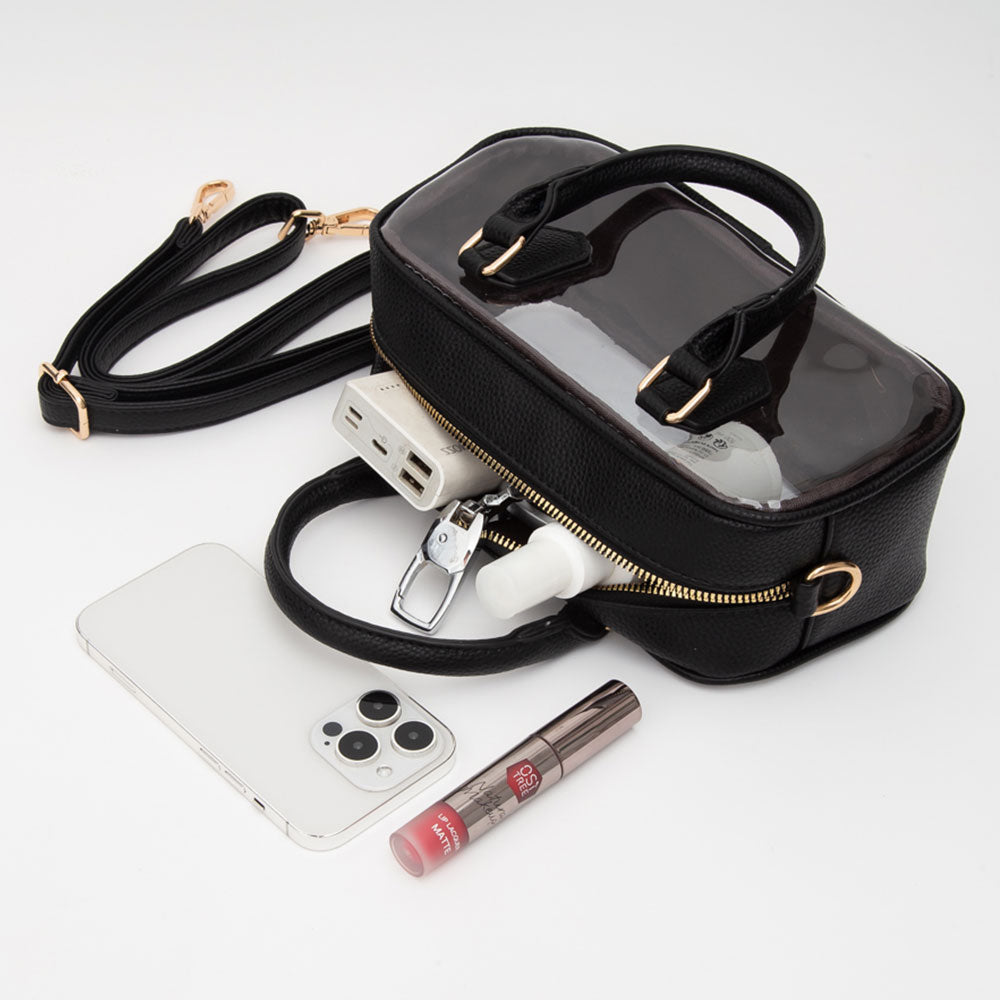 Chloe Clear Crossbody Bag - Pink | Fuchsia
