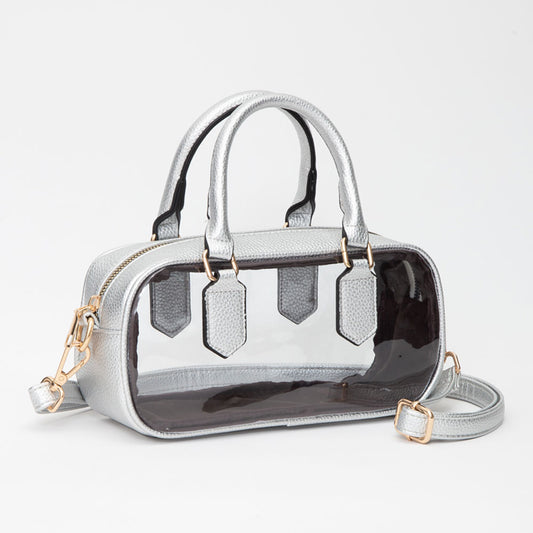 Chloe Clear Crossbody Bag - Gold | Silver
