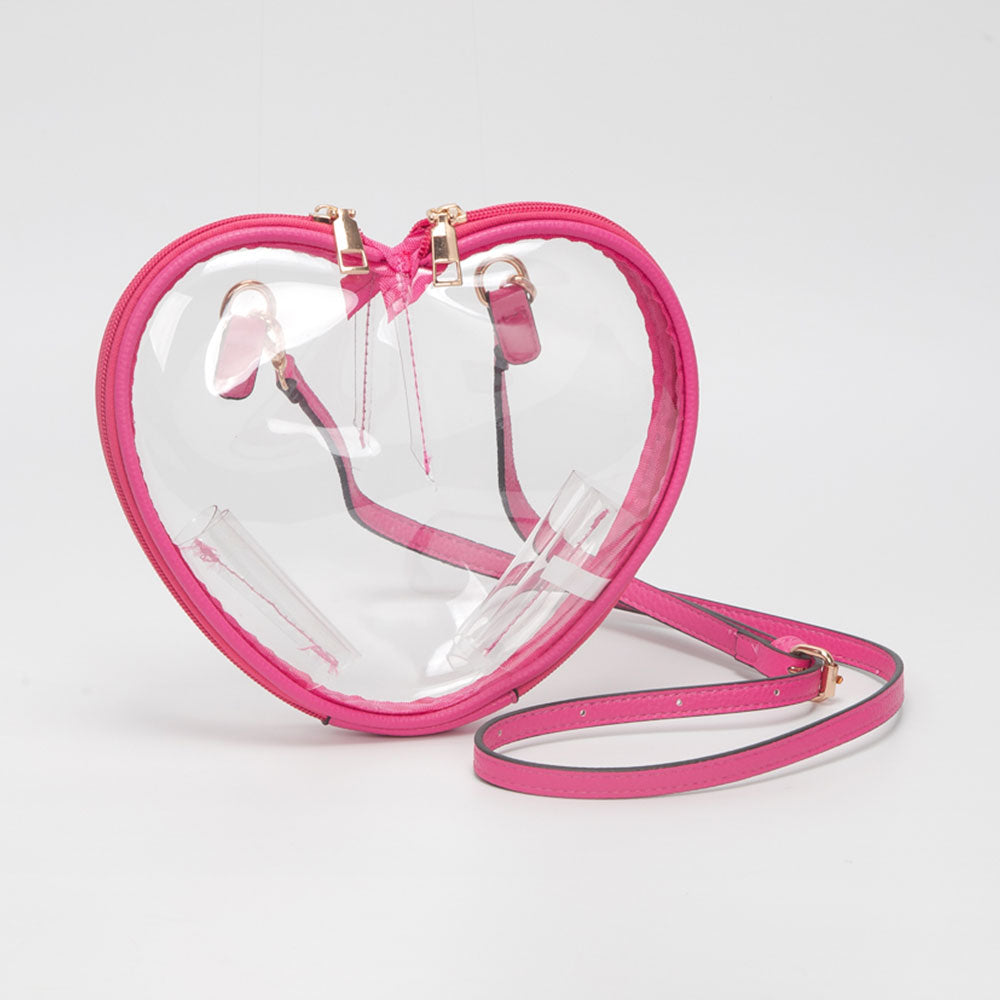 You Carry My Heart Clear Handbag