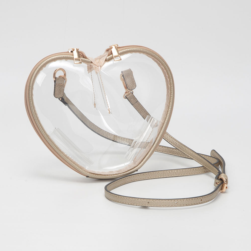 You Carry My Heart Clear Handbag