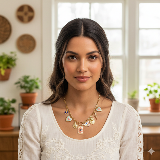 Protect And Guide Me Charm Necklace