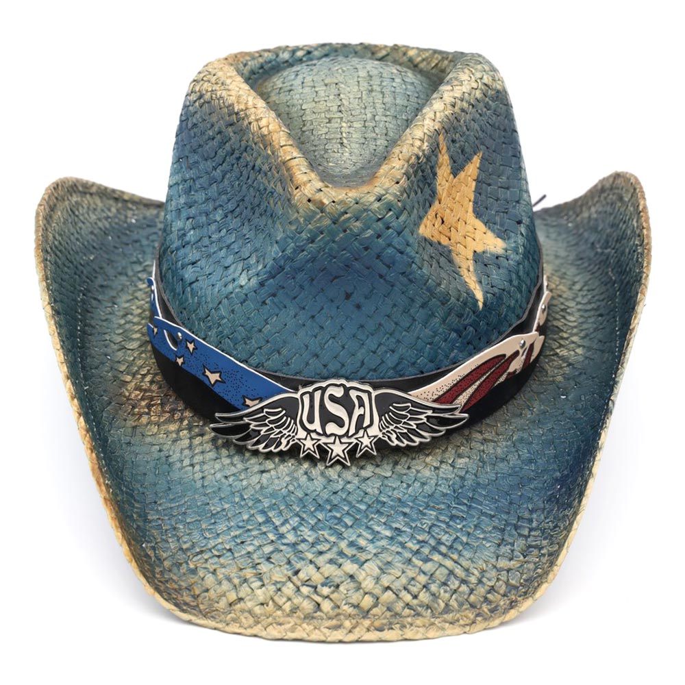 USA Proud Buckle Western Cowboy Hat