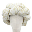 Asha White Braided Turban Hair Wrap