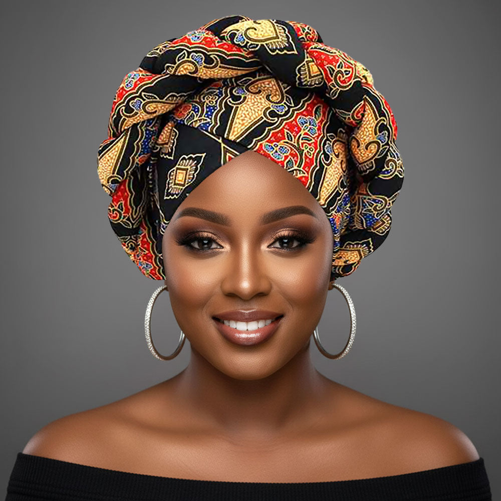 Zara Abstract Turban Hair Wrap