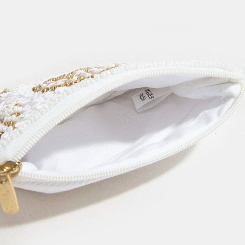 Starfish Wishes Beaded Coin Pouch Bag