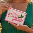 Monedero Pinkaholic con cuentas