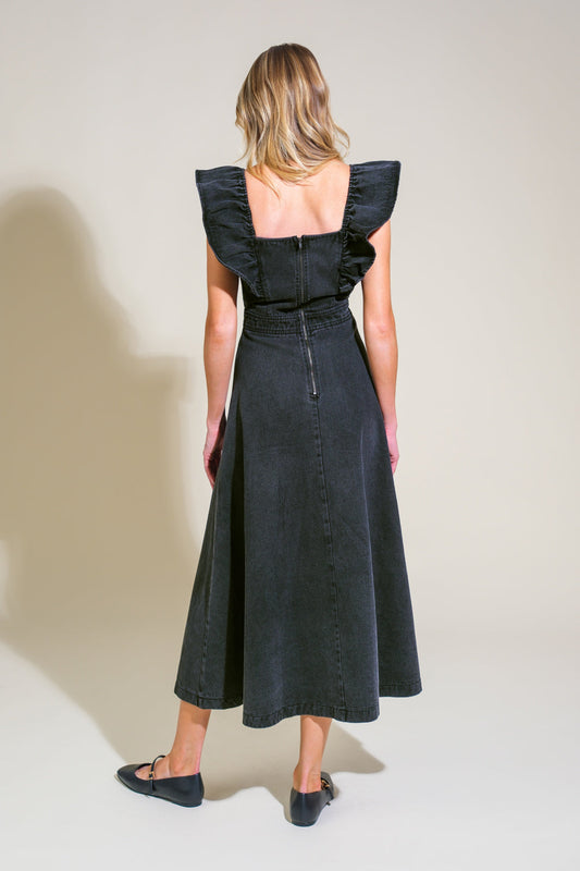 VESTIDO MIDI VAQUERO ENCANTO ATEMPORAL