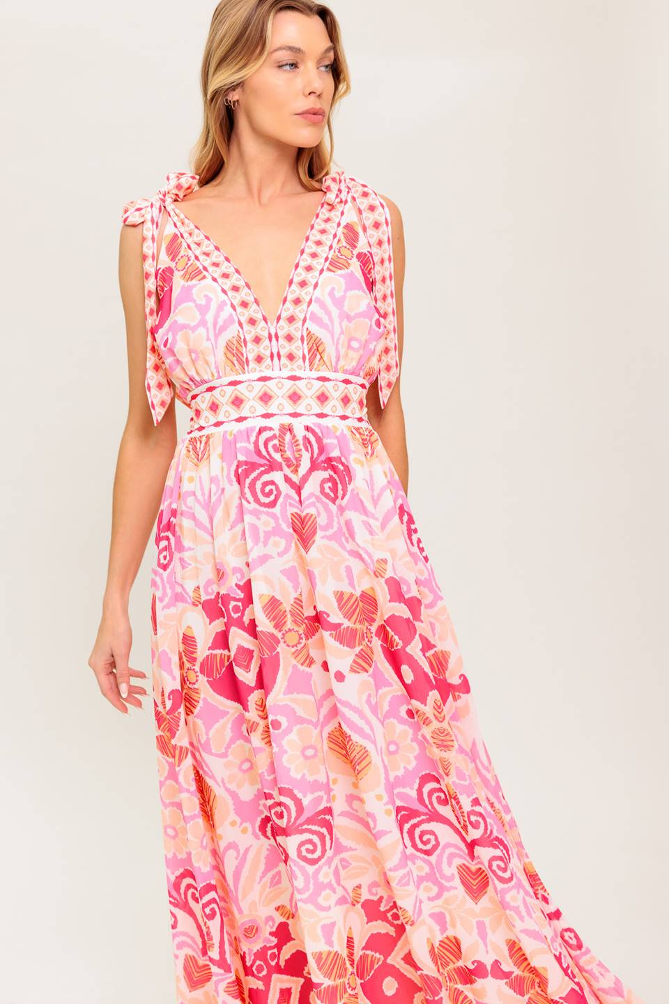 LEAVE IT TO FATE WOVEN MAXI DRESS