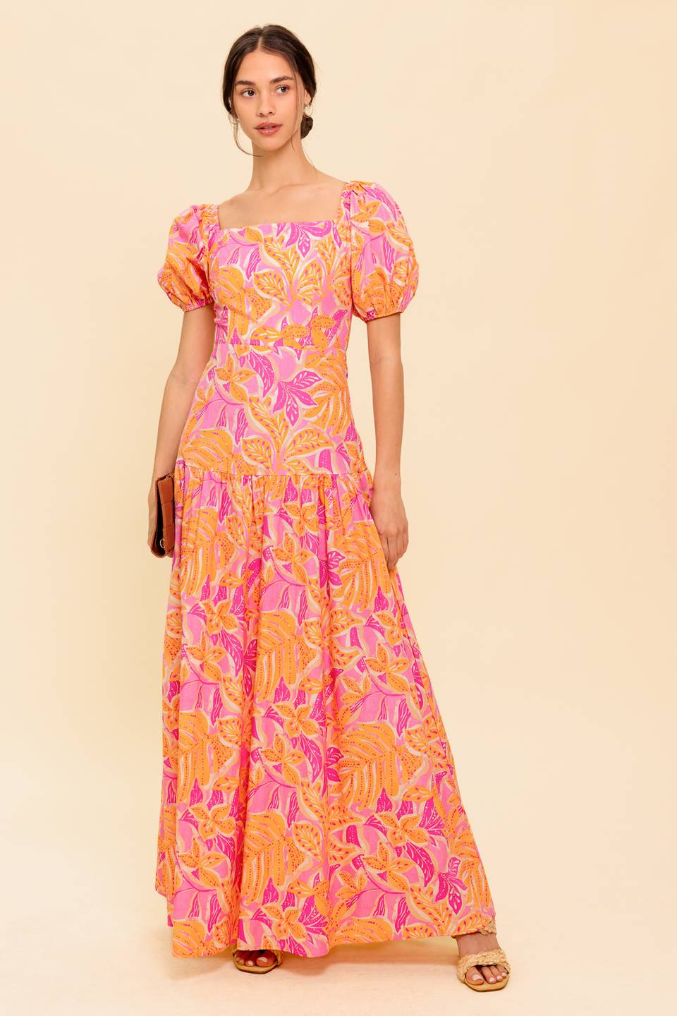 LITTLE LUXURIES WOVEN MAXI DRESS