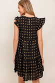 POLKA BREEZE WOVEN MINI DRESS