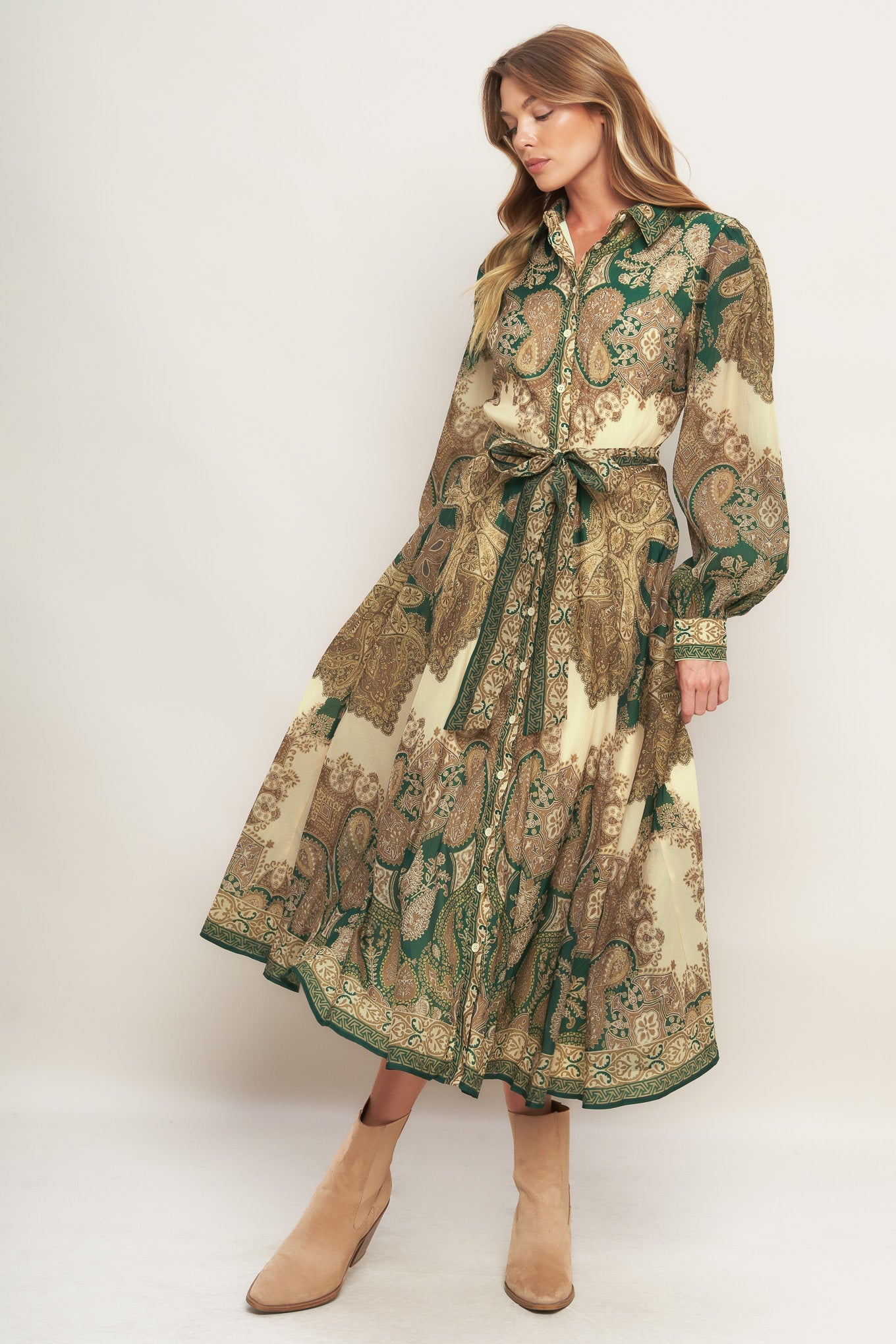 GOLDEN VISION WOVEN DRESS