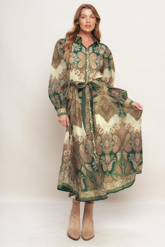 GOLDEN VISION WOVEN DRESS