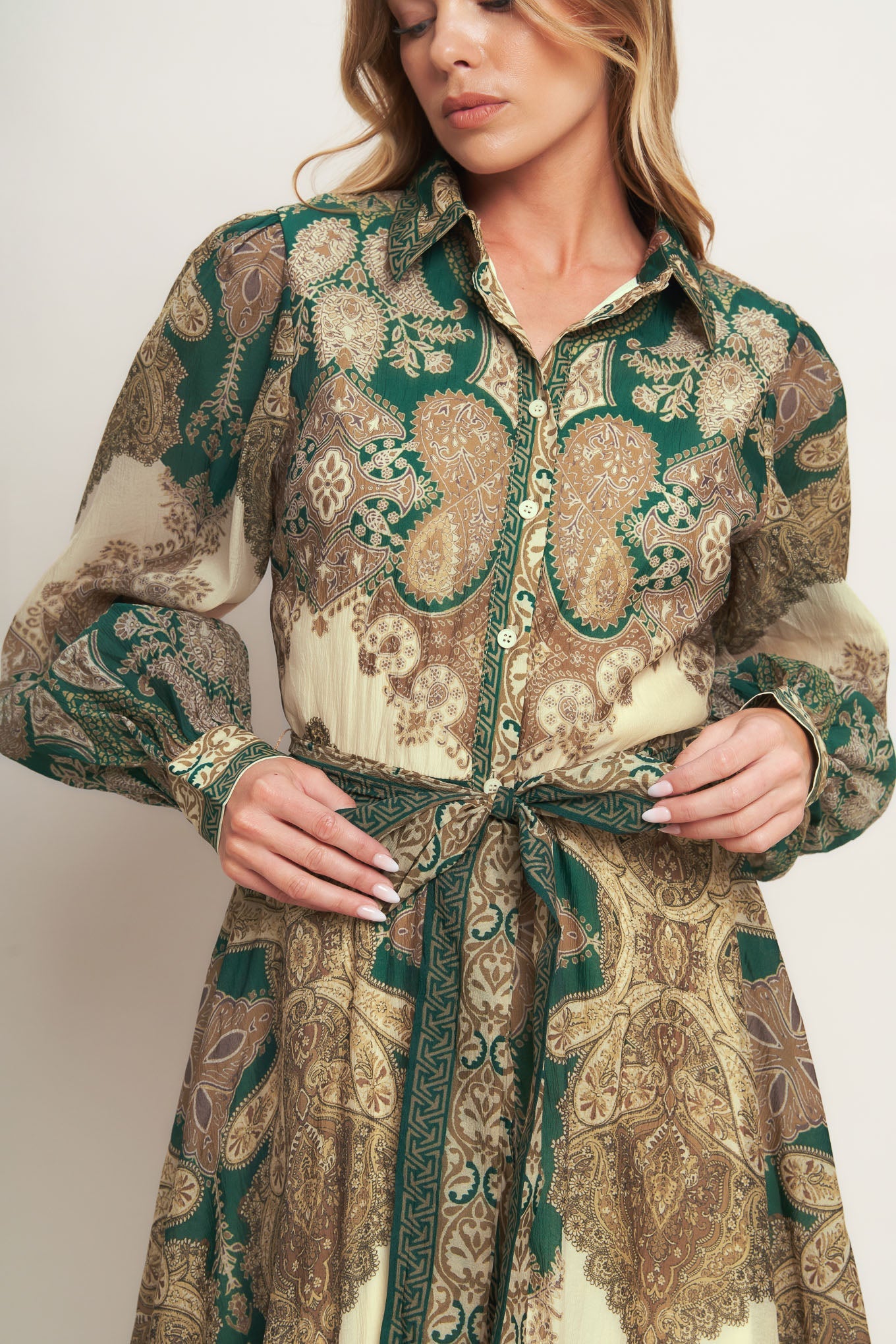 GOLDEN VISION WOVEN DRESS