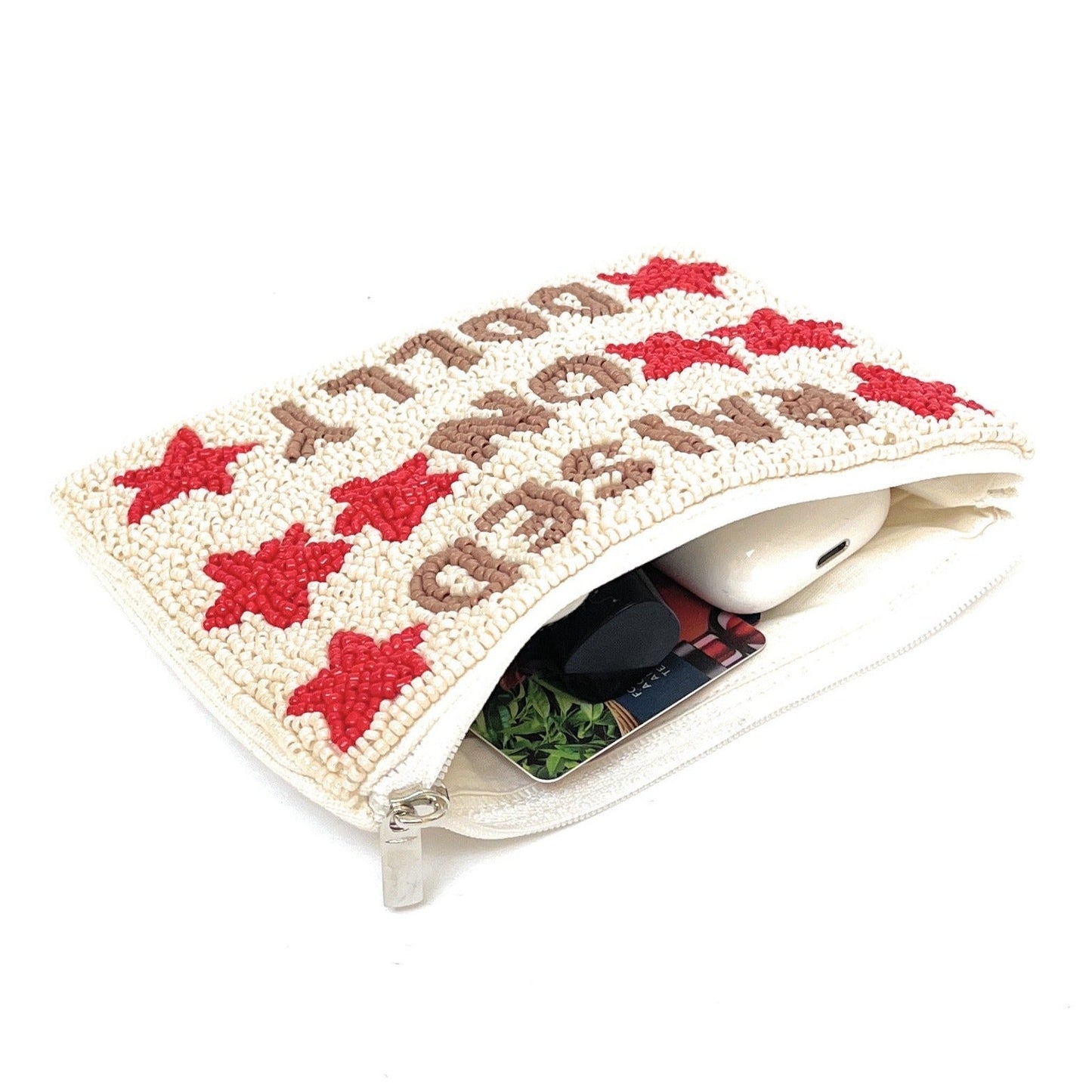 Raised On Dolly Rodeo Star Beaded Pouch