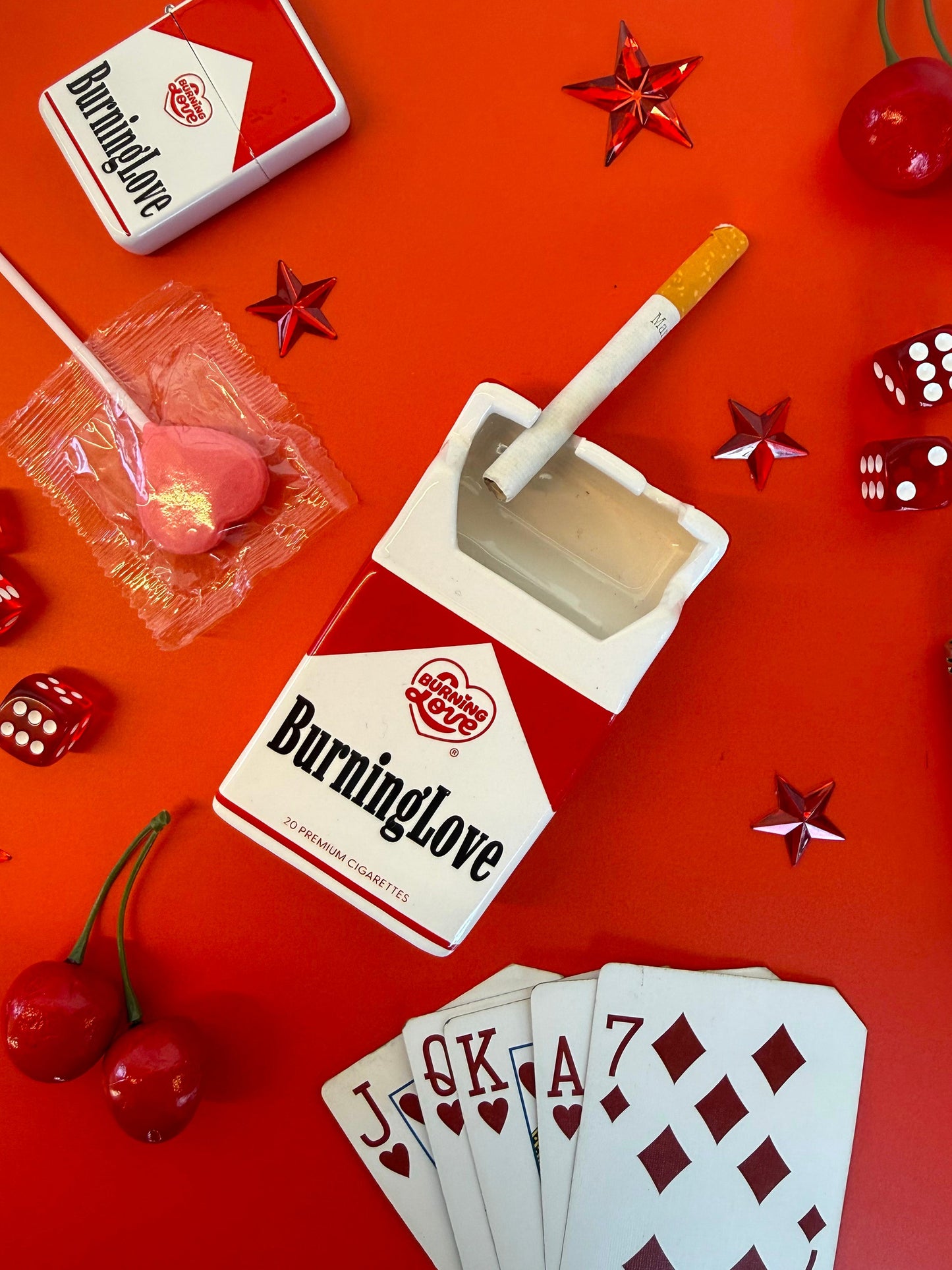Cig Love On Fire Ashtray
