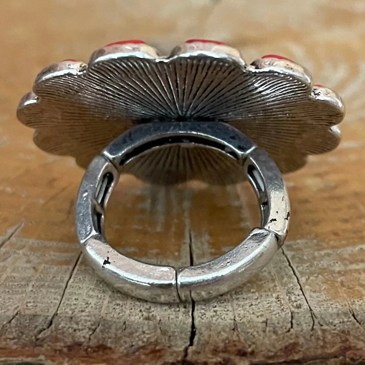 Prickly Pear Peace Sign Ring