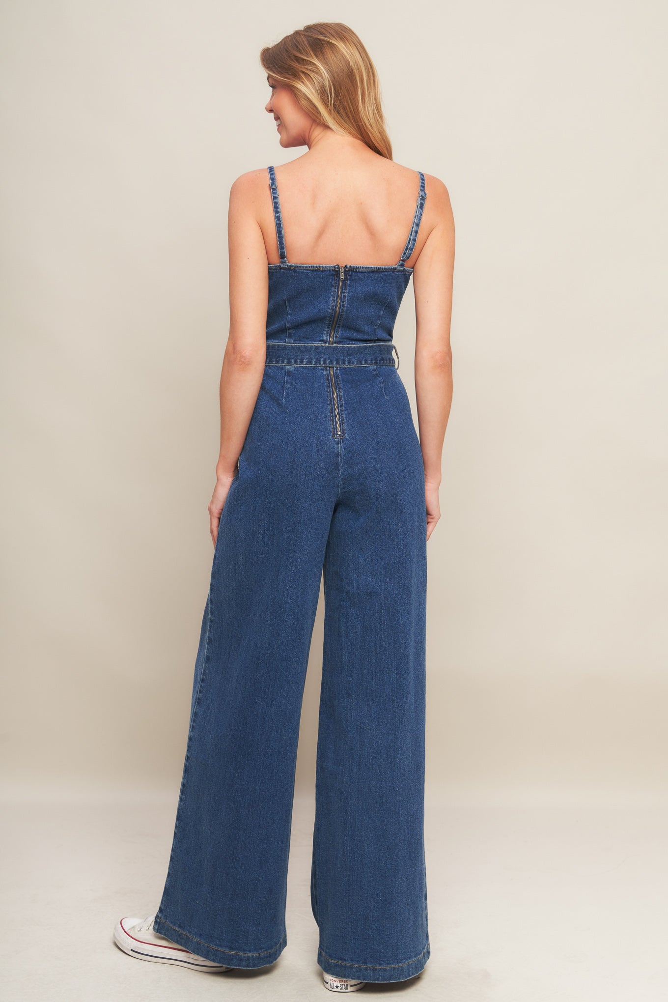 EXPERT SWEETNESS DENIM JUMPSUIT