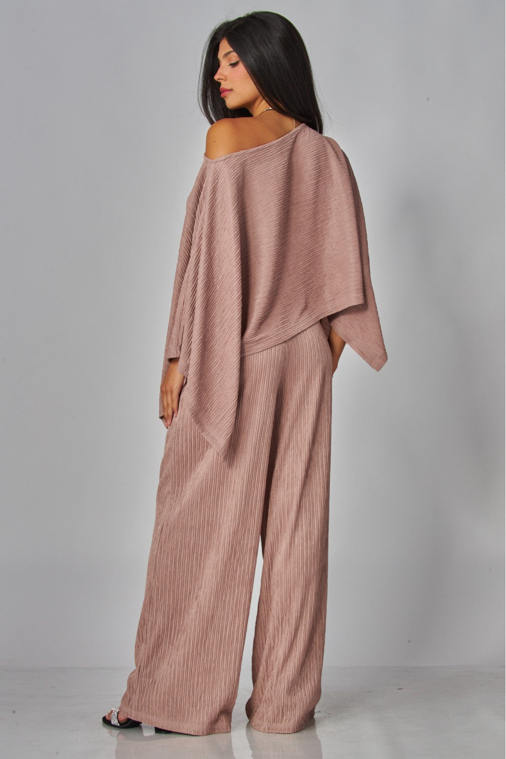 LEISURELY LUXE PANTS SET IN MOCHA