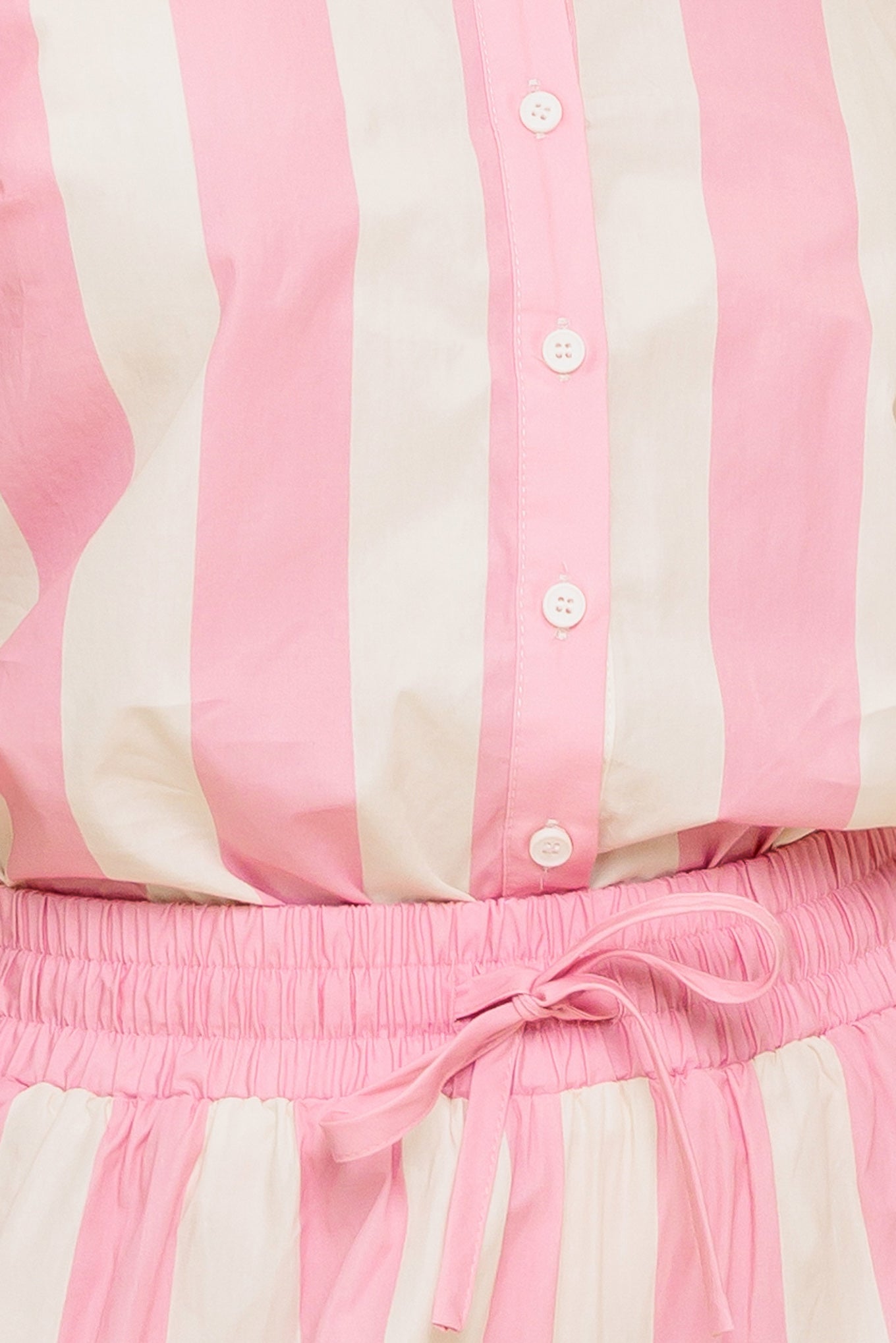 WINK & WALK PINK STRIPED TOP & PANTS SET