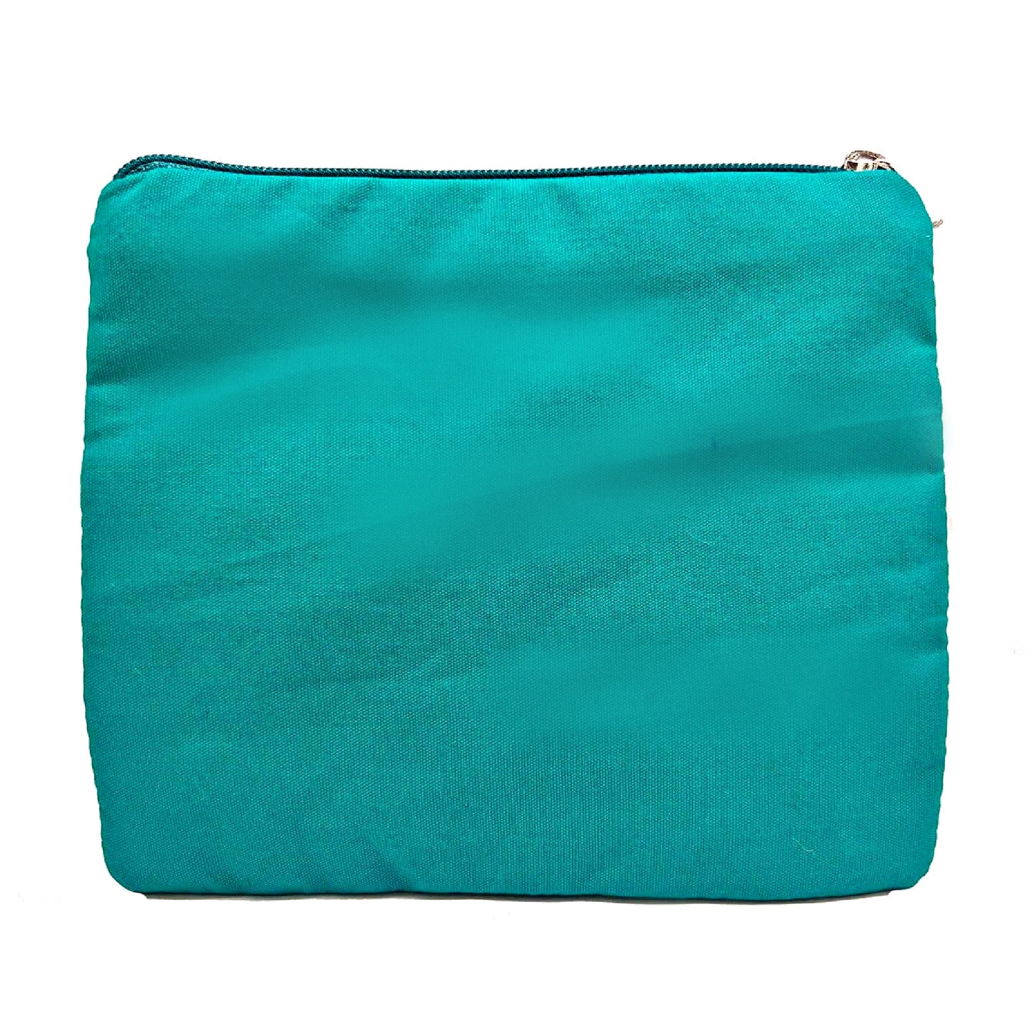 Turquoise Seashell Beach Theme Beaded Money Pouch