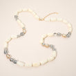 Kate Crystal Pebble Beaded Long Necklace