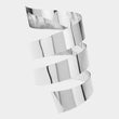 Abstract Swirl Silver Arm Cuff Bracelet