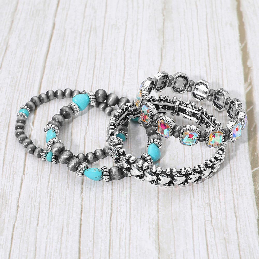 Delaney 4pc Boho Western Bracelet Stack