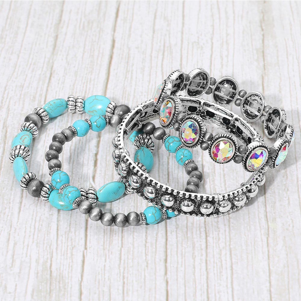 Delilah 4pc Boho Western Bracelet Stack