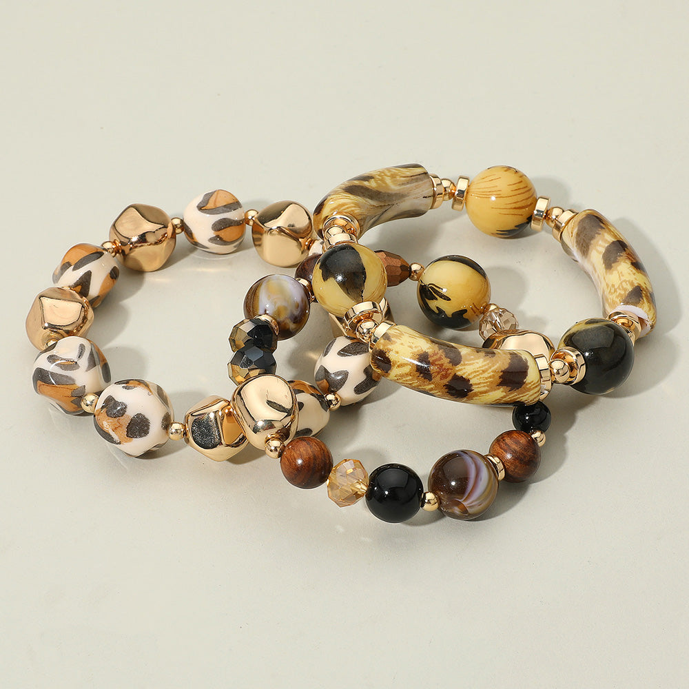 Hear Me Roar 3PC Beaded Bracelets Set
