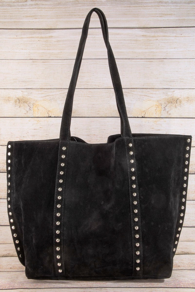 Rona Western Style Suede Tote Bag