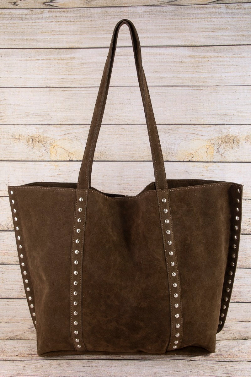 Rona Western Style Suede Tote Bag