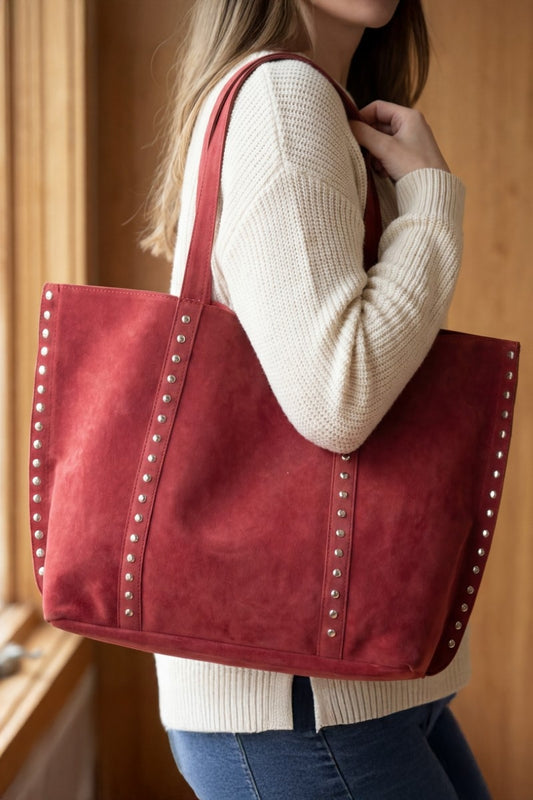 Rona Western Style Suede Tote Bag