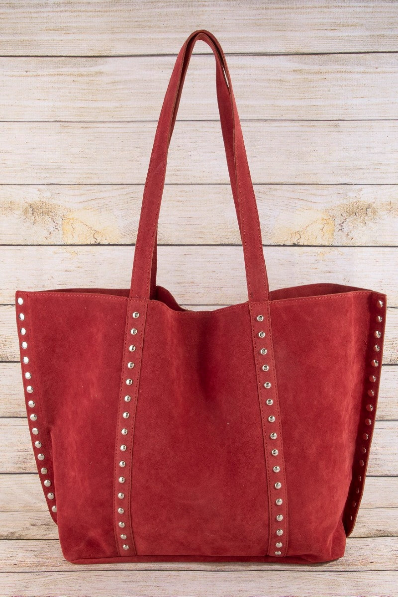 Rona Western Style Suede Tote Bag