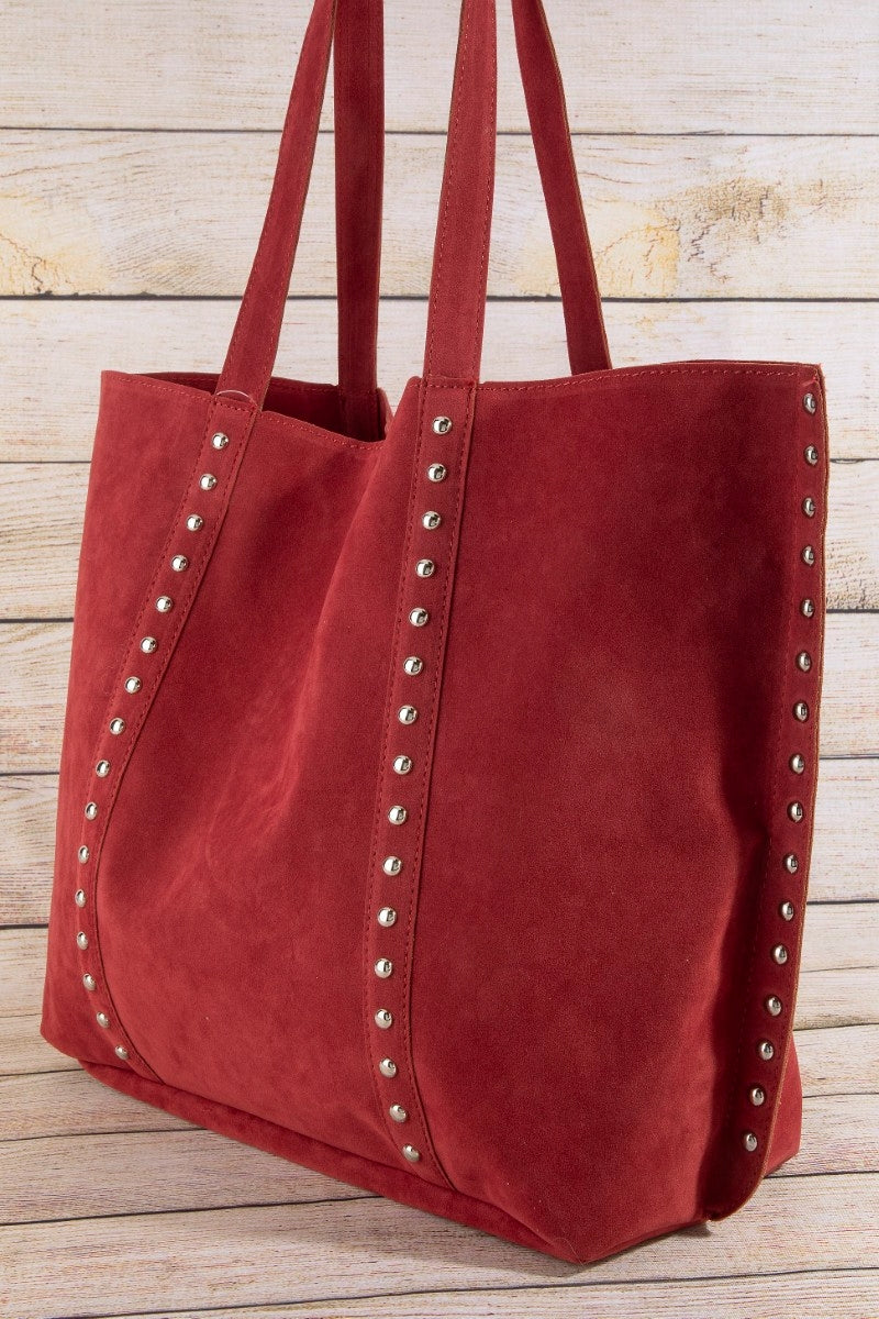 Rona Western Style Suede Tote Bag