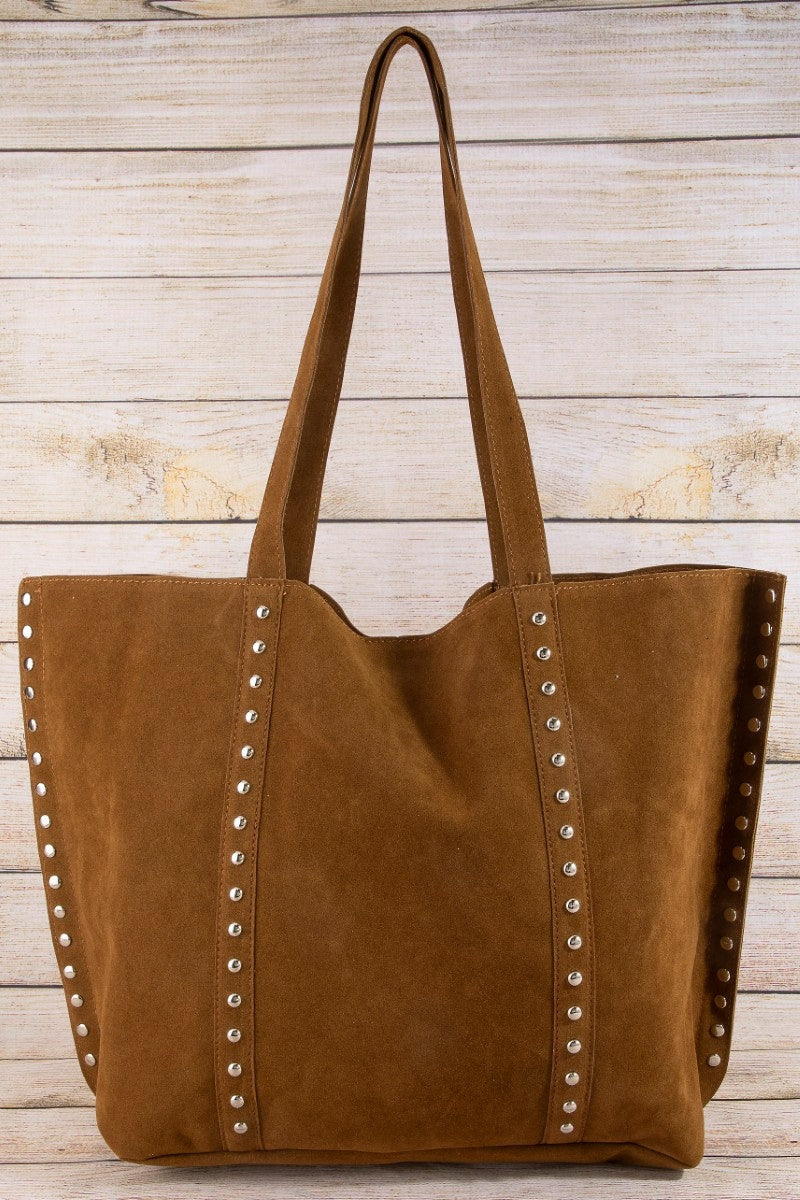 Rona Western Style Suede Tote Bag