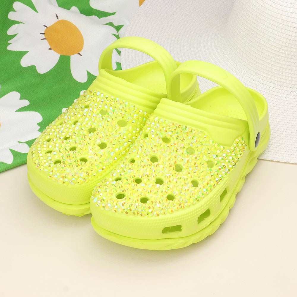 Bling Rubber Gummy Clog Slippers