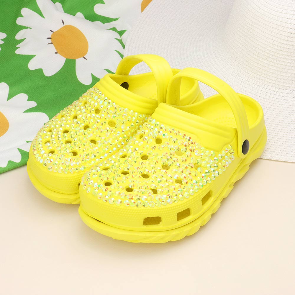 Bling Rubber Gummy Clog Slippers