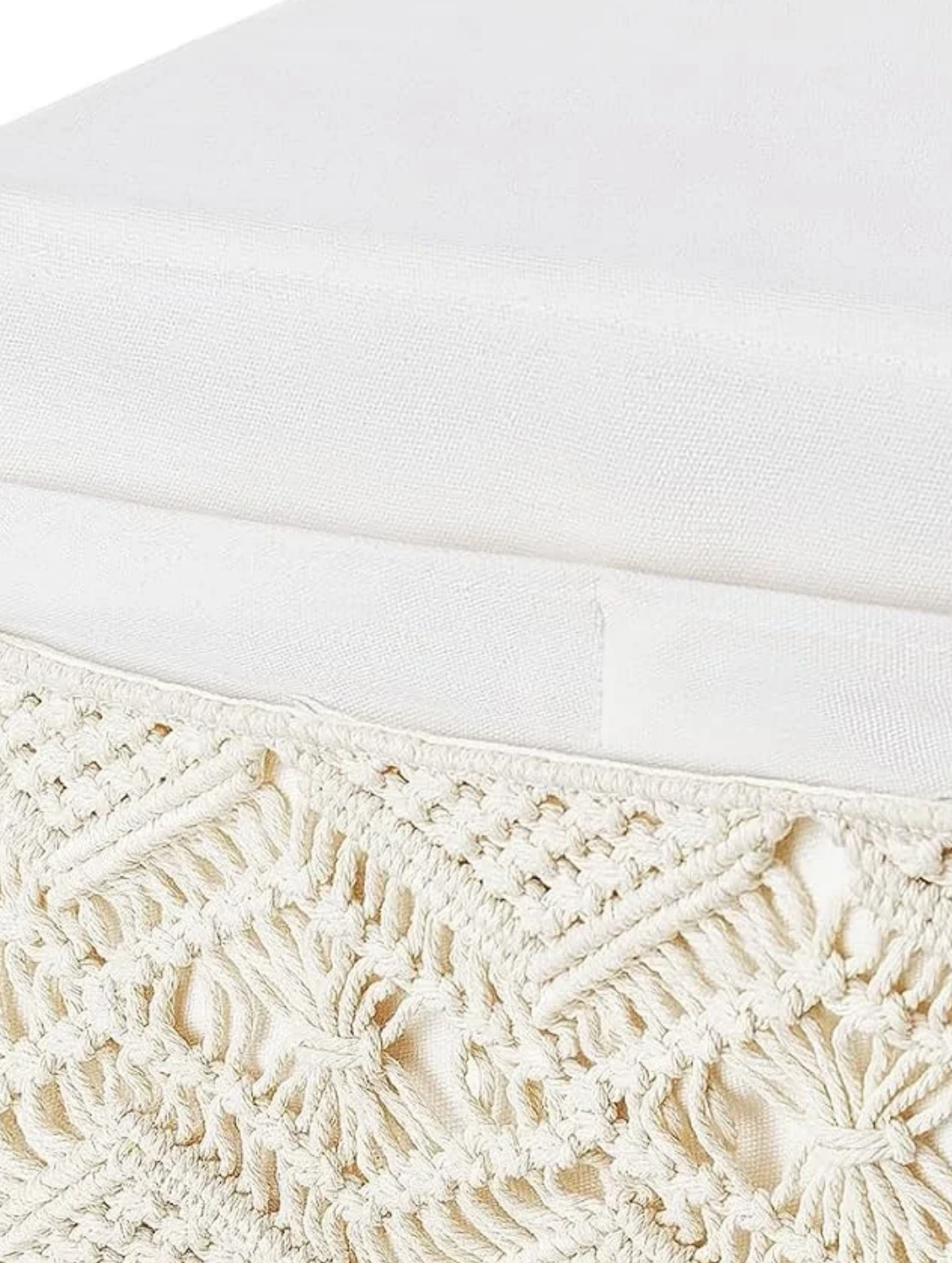 Calliope Macrame Hanging Crib Storage Organizer