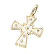 Mother of Pearl Cross Pendant Charm