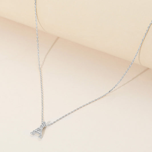 Paris at Heart Eiffel Tower Pendant Necklace