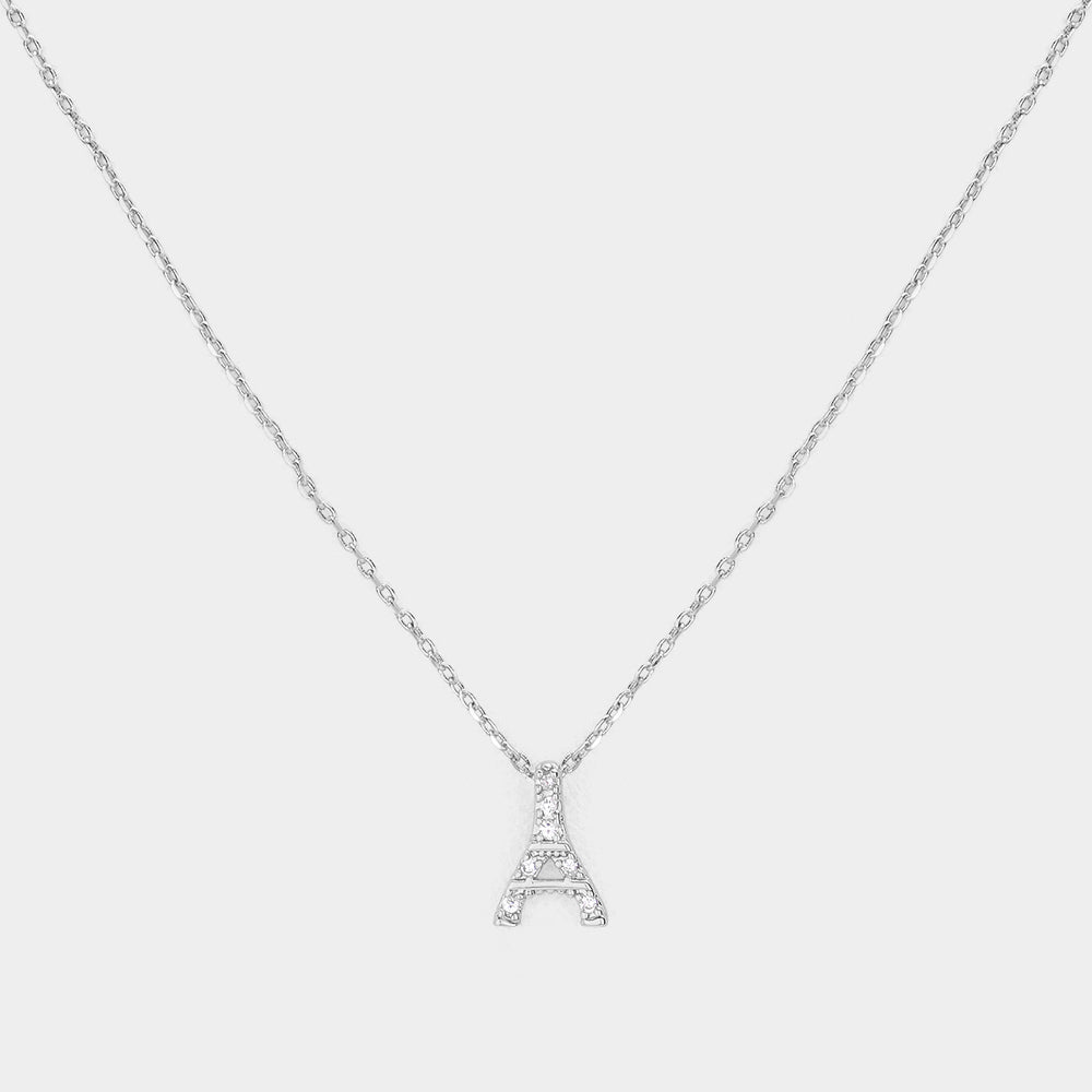 Paris at Heart Eiffel Tower Pendant Necklace