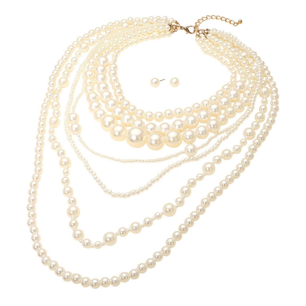 Joie Pearl Beaded Statement Necklace